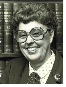 Fanchon Blake on the day she won her sex-discrimination class action lawsuit.